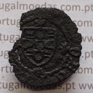 Ceitil Cobre de D. Afonso V (1438 -1481), Ceitil (1/6 Real Branco) Tipologia do catálogo F. Magro 9º Grupo - A5.9.12.39 variante
