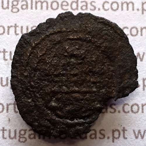 Ceitil Cobre de D. Afonso V (1438 -1481), Ceitil (1/6 Real Branco) Tipologia do catálogo F. Magro 9º Grupo - A5.9.12.39 variante