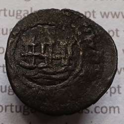 Ceitil Cobre de D. Afonso V (1438 -1481), Ceitil (1/6 Real Branco) Tipologia do catálogo F. Magro 9º Grupo - A5.9.12.37