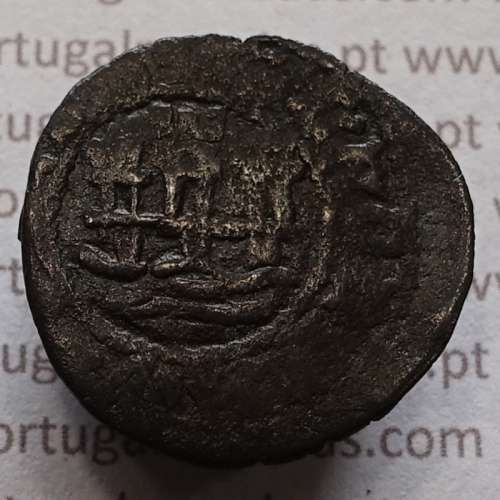 Ceitil Cobre de D. Afonso V (1438 -1481), Ceitil (1/6 Real Branco) Tipologia do catálogo F. Magro 9º Grupo - A5.9.12.37