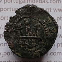 Ceitil Cobre de D. Afonso V (1438 -1481), Ceitil (1/6 Real Branco) Tipologia do catálogo F. Magro 9º Grupo - A5.9.2.4