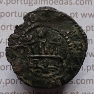 Ceitil Cobre de D. Afonso V (1438 -1481), Ceitil (1/6 Real Branco) Tipologia do catálogo F. Magro 9º Grupo - A5.9.2.4