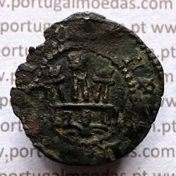 Ceitil Cobre de D. Afonso V (1438 -1481), Ceitil (1/6 Real Branco) Tipologia do catálogo F. Magro 9º Grupo - A5.9.2.4