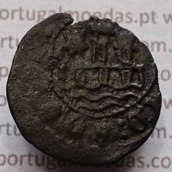 Ceitil Cobre de D. Afonso V (1438 -1481), Ceitil (1/6 Real Branco) Tipologia do catálogo F. Magro 9º Grupo - A5.9.2.8