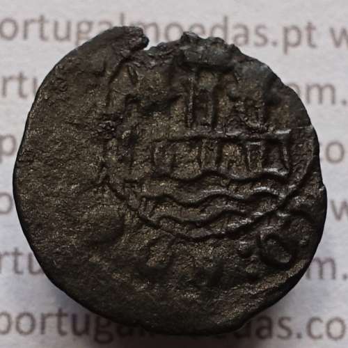 Ceitil Cobre de D. Afonso V (1438 -1481), Ceitil (1/6 Real Branco) Tipologia do catálogo F. Magro 9º Grupo - A5.9.2.8