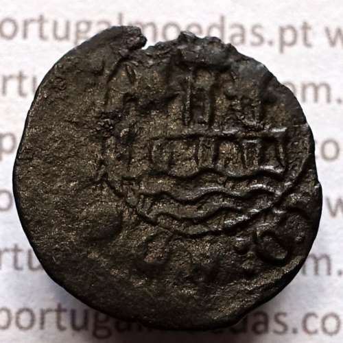 Ceitil Cobre de D. Afonso V (1438 -1481), Ceitil (1/6 Real Branco) Tipologia do catálogo F. Magro 9º Grupo - A5.9.2.8