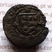 Ceitil Cobre de D. Afonso V (1438 -1481), Ceitil (1/6 Real Branco) Tipologia do catálogo F. Magro 9º Grupo - A5.9.2.8