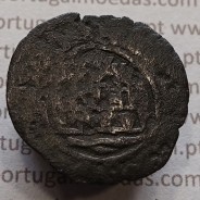 Ceitil Cobre de D. Afonso V (1438 -1481), Ceitil (1/6 Real Branco) Tipologia do catálogo F. Magro 9º Grupo - Não catalogada