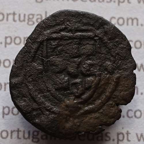 Ceitil Cobre de D. Afonso V (1438 -1481), Ceitil (1/6 Real Branco) Tipologia do catálogo F. Magro 9º Grupo - A5.9.12.2