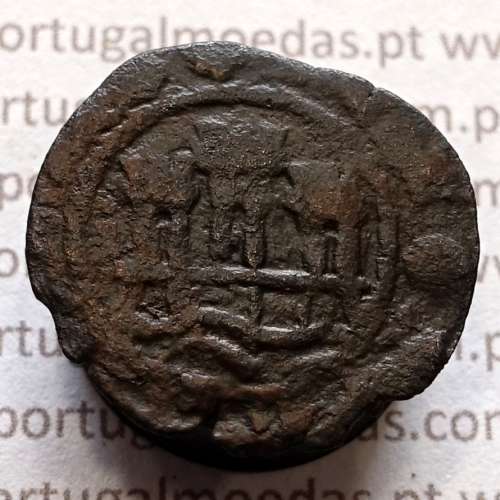 Ceitil Cobre de D. Afonso V (1438 -1481), Ceitil (1/6 Real Branco) Tipologia do catálogo F. Magro 9º Grupo - A5.9.12.2
