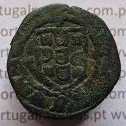Ceitil Cobre de D. Afonso V (1438 -1481), Ceitil (1/6 Real Branco) Tipologia do catálogo F. Magro 9º Grupo - Não catalogada