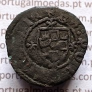 Ceitil Cobre de D. Afonso V (1438 -1481), Ceitil (1/6 Real Branco) Tipologia do catálogo F. Magro 9º Grupo - Não catalogada