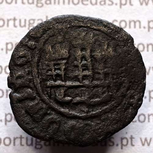 Ceitil Cobre de D. Afonso V (1438 -1481), Ceitil (1/6 Real Branco) Tipologia do catálogo F. Magro 9º Grupo - A5.9.12.35 variante