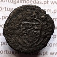 Ceitil Cobre de D. Afonso V (1438 -1481), Ceitil (1/6 Real Branco) Tipologia do catálogo F. Magro 9º Grupo - A5.9.12.35 variante