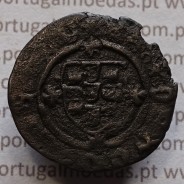 Ceitil Cobre de D. Afonso V (1438 -1481), Ceitil (1/6 Real Branco) Tipologia do catálogo F. Magro 9º Grupo - A5.9.12.34