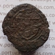 Ceitil Cobre de D. Afonso V (1438 -1481), Ceitil (1/6 Real Branco) Tipologia do catálogo F. Magro 2º Grupo - A5.2.1.5