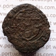 Ceitil Cobre de D. Afonso V (1438 -1481), Ceitil (1/6 Real Branco) Tipologia do catálogo F. Magro 2º Grupo - A5.2.1.5