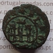 Ceitil Cobre de D. Afonso V (1438 -1481), Ceitil (1/6 Real Branco) Tipologia do catálogo F. Magro 9º Grupo - A5.9.2.1