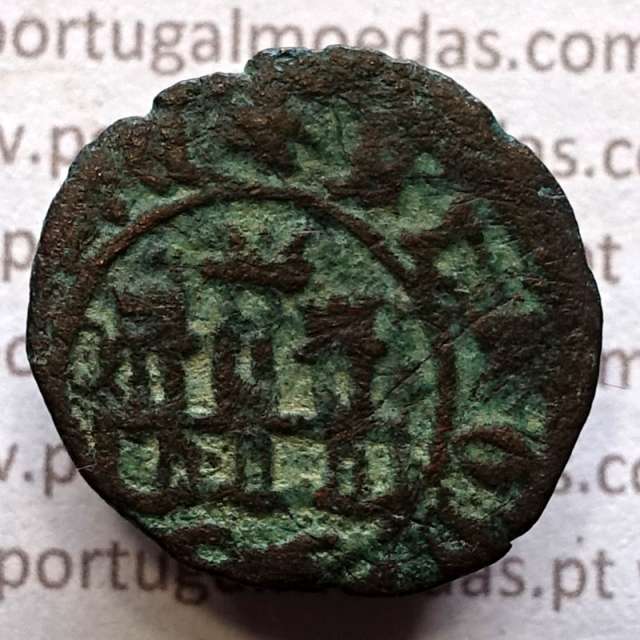 Ceitil Cobre de D. Afonso V (1438 -1481), Ceitil (1/6 Real Branco) Tipologia do catálogo F. Magro 9º Grupo - A5.9.2.1