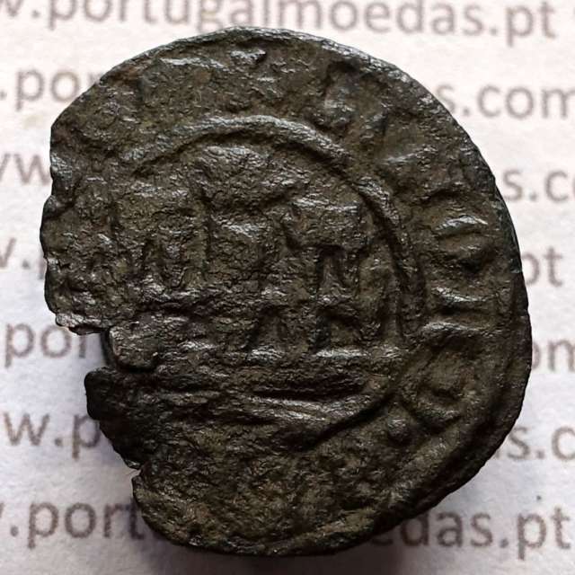 Ceitil Cobre de D. Afonso V (1438 -1481), Ceitil (1/6 Real Branco) Tipologia do catálogo F. Magro 9º Grupo - A5.9.2.15
