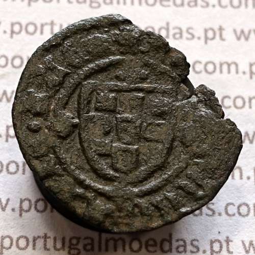 Ceitil Cobre de D. Afonso V (1438 -1481), Ceitil (1/6 Real Branco) Tipologia do catálogo F. Magro 9º Grupo - A5.9.2.15