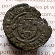 Ceitil Cobre de D. Afonso V (1438 -1481), Ceitil (1/6 Real Branco) Tipologia do catálogo F. Magro 9º Grupo - A5.9.2.15
