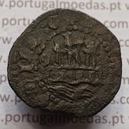 Ceitil Cobre de D. Afonso V (1438 -1481), Ceitil (1/6 Real Branco) Tipologia do catálogo F. Magro 9º Grupo - Não catalogada