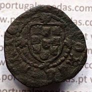 Ceitil Cobre de D. Afonso V (1438 -1481), Ceitil (1/6 Real Branco) Tipologia do catálogo F. Magro 9º Grupo - Não catalogada
