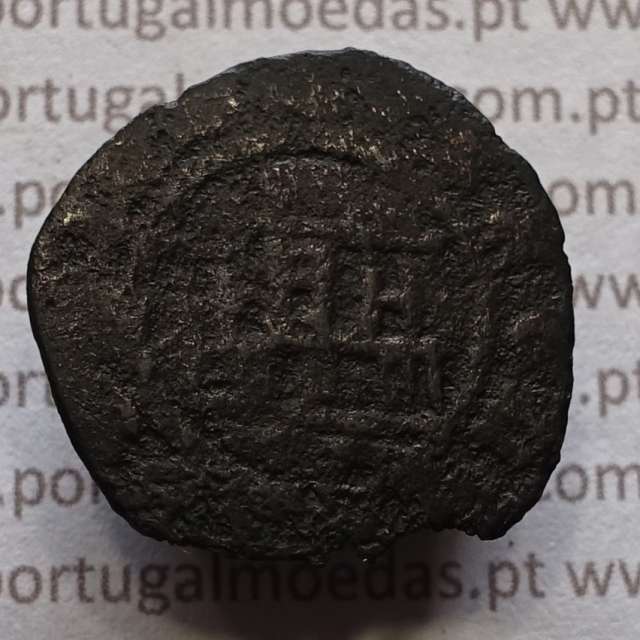 Ceitil Cobre de D. Afonso V (1438 -1481), Ceitil (1/6 Real Branco) Tipologia do catálogo F. Magro 9º Grupo - A5.9.12.25
