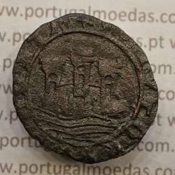 Ceitil Cobre de D. Afonso V (1438 -1481), Ceitil (1/6 Real Branco) Tipologia do catálogo F. Magro 8º Grupo - uma só ligação