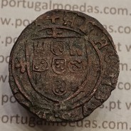 Ceitil Cobre de D. Afonso V (1438 -1481), Ceitil (1/6 Real Branco) Tipologia do catálogo F. Magro 8º Grupo - uma só ligação