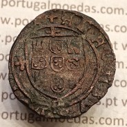 Ceitil Cobre de D. Afonso V (1438 -1481), Ceitil (1/6 Real Branco) Tipologia do catálogo F. Magro 8º Grupo - uma só ligação