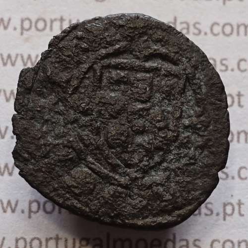 Ceitil Cobre de D. Afonso V (1438 -1481), Ceitil (1/6 Real Branco) Tipologia do catálogo F. Magro 9º Grupo - A5.9.1.1