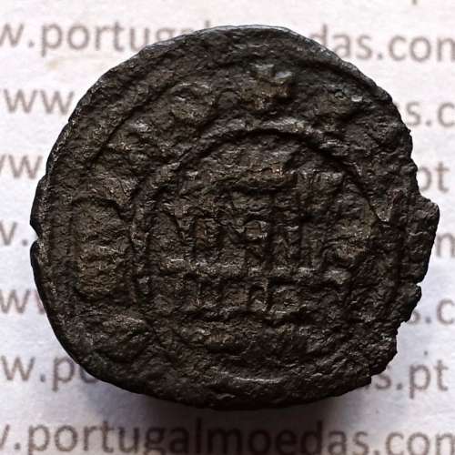 Ceitil Cobre de D. Afonso V (1438 -1481), Ceitil (1/6 Real Branco) Tipologia do catálogo F. Magro 9º Grupo - A5.9.1.1