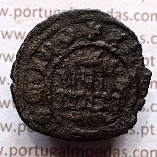 Ceitil Cobre de D. Afonso V (1438 -1481), Ceitil (1/6 Real Branco) Tipologia do catálogo F. Magro 9º Grupo - A5.9.1.1