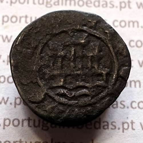 Ceitil Cobre de D. Afonso V (1438 -1481), Ceitil (1/6 Real Branco) Tipologia do catálogo F. Magro 9º Grupo - A5.9.2.1