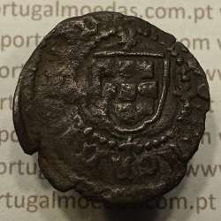 Ceitil Cobre de D. Afonso V (1438 -1481), Ceitil (1/6 Real Branco) Tipologia do catálogo F. Magro 9º Grupo - A5.9.2.5