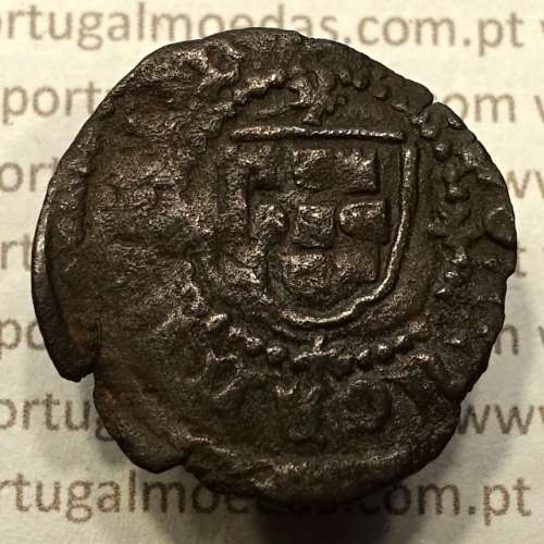 Ceitil Cobre de D. Afonso V (1438 -1481), Ceitil (1/6 Real Branco) Tipologia do catálogo F. Magro 9º Grupo - A5.9.2.5