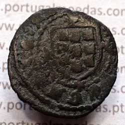 Ceitil Cobre de D. Afonso V (1438 -1481), Ceitil (1/6 Real Branco) Tipologia do catálogo F. Magro 9º Grupo - A5.9.2.5 variante ?