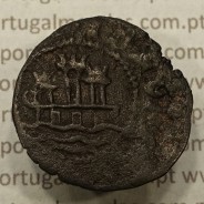 Ceitil Cobre de D. Afonso V (1438 -1481), Ceitil (1/6 Real Branco) Tipologia do catálogo F. Magro 9º Grupo - A5.9.2.8