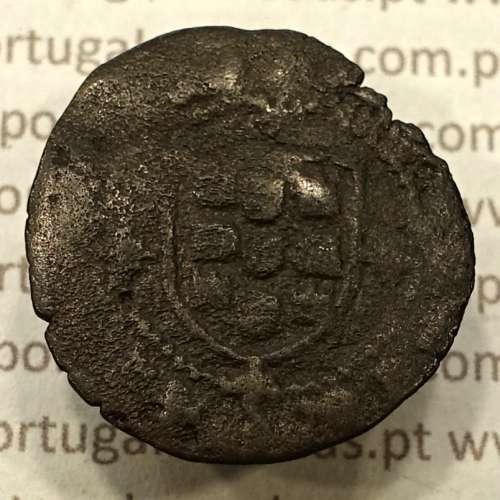 Ceitil Cobre de D. Afonso V (1438 -1481), Ceitil (1/6 Real Branco) Tipologia do catálogo F. Magro 9º Grupo - A5.9.2.8