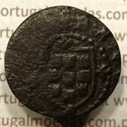Ceitil Cobre de D. Afonso V (1438 -1481), Ceitil (1/6 Real Branco) Tipologia do catálogo F. Magro 9º Grupo - A5.9.2.10