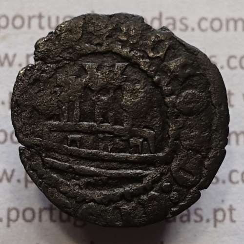 Ceitil Cobre de D. Afonso V (1438 -1481), Ceitil (1/6 Real Branco) Tipologia do catálogo F. Magro 9º Grupo - A5.9.2.33