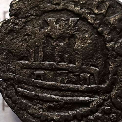 Ceitil Cobre de D. Afonso V (1438 -1481), Ceitil (1/6 Real Branco) Tipologia do catálogo F. Magro 9º Grupo - A5.9.2.33