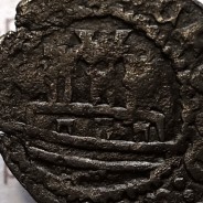 Ceitil Cobre de D. Afonso V (1438 -1481), Ceitil (1/6 Real Branco) Tipologia do catálogo F. Magro 9º Grupo - A5.9.2.33
