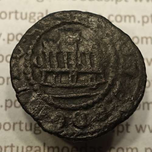 Ceitil Cobre de D. Afonso V (1438 -1481), Ceitil (1/6 Real Branco) Tipologia do catálogo F. Magro 9º Grupo - A5.9.2.34