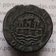 Ceitil Cobre de D. Afonso V (1438 -1481), Ceitil (1/6 Real Branco) Tipologia do catálogo F. Magro 9º Grupo - Não Catalogada