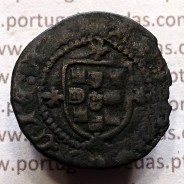 Ceitil Cobre de D. Afonso V (1438 -1481), Ceitil (1/6 Real Branco) Tipologia do catálogo F. Magro 9º Grupo - Não Catalogada