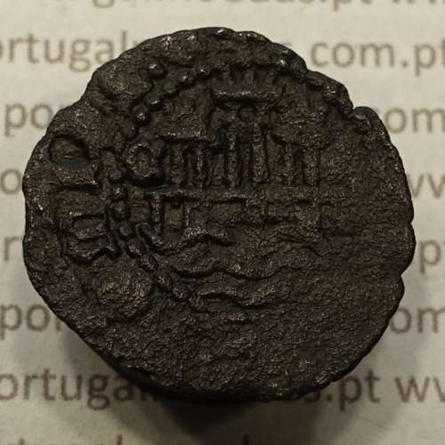 Ceitil Cobre de D. Afonso V (1438 -1481), Ceitil (1/6 Real Branco) Tipologia do catálogo F. Magro 9º Grupo - A5.9.2.8