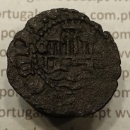 Ceitil Cobre de D. Afonso V (1438 -1481), Ceitil (1/6 Real Branco) Tipologia do catálogo F. Magro 9º Grupo - A5.9.2.8